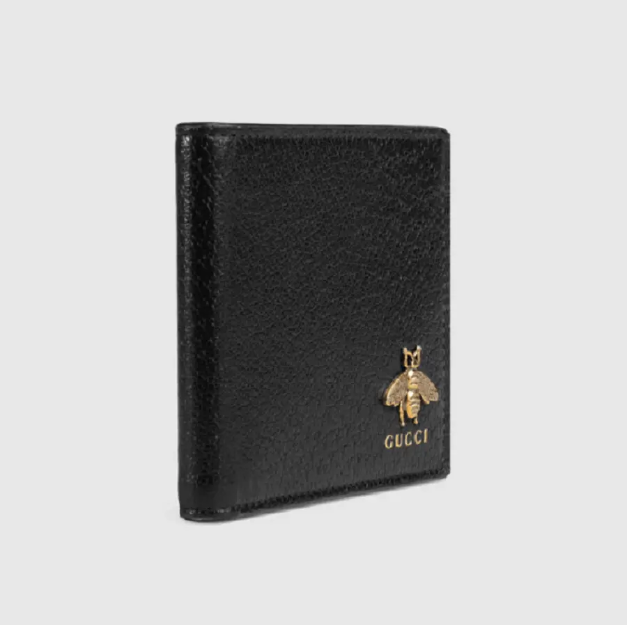 Ví Gucci Leather Animalier 'Black' 523664-DJ20T-1000 - Ảnh 5