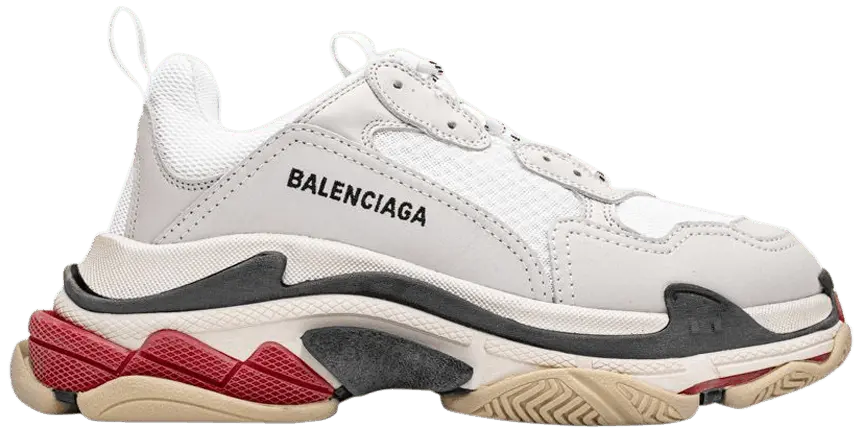 Giày Balenciaga Triple S White Black Red 2019 524037 W09E1 9000