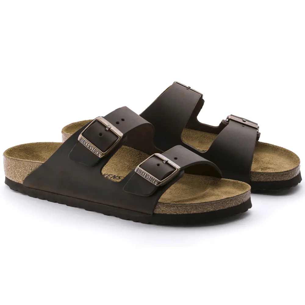 Alternative view of Dép Birkenstock Arizona Oiled Leather 'Habana' 52533