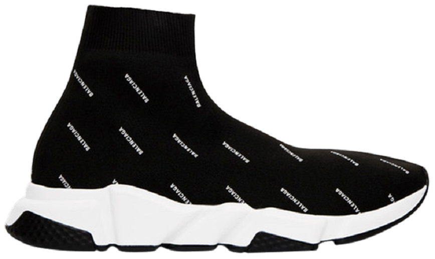 Giày Balenciaga Wmns Speed Trainer 'Black White' 525721 W0650 1006