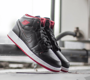 Alternative view of Giày Nike Jordan 1 Mid Lance Mountain Bred 554725-028