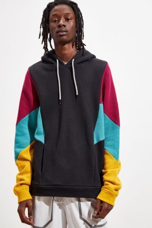 Alternative view of Áo UO Bicin Colorblock Hoodie Sweatshirt