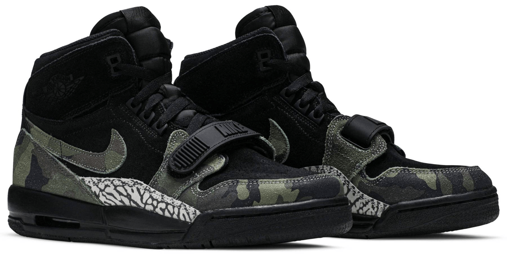 Giày Nike Jordan Legacy 312 GS 'Black Camo Green' AT4040-003 - Ảnh 3