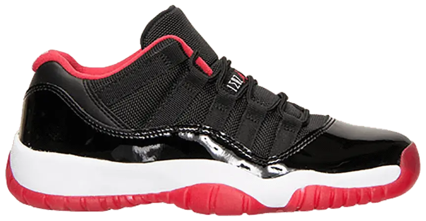 Giày Nike Air Jordan 11 Retro Low BG 'Bred' 528896-012