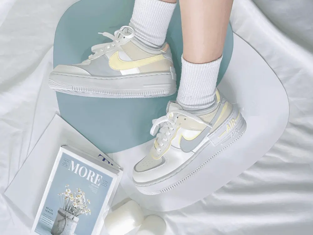 Alternative view of Giày Nike Air Force 1 Shadow 'Pearl White Citron Tint' DR7883-101