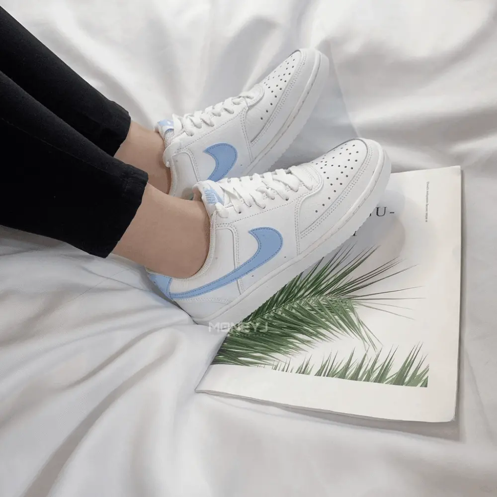 Giày Nike Court Vision Low 'White Royal Tint Lilac' CD5434-115 - Ảnh 4