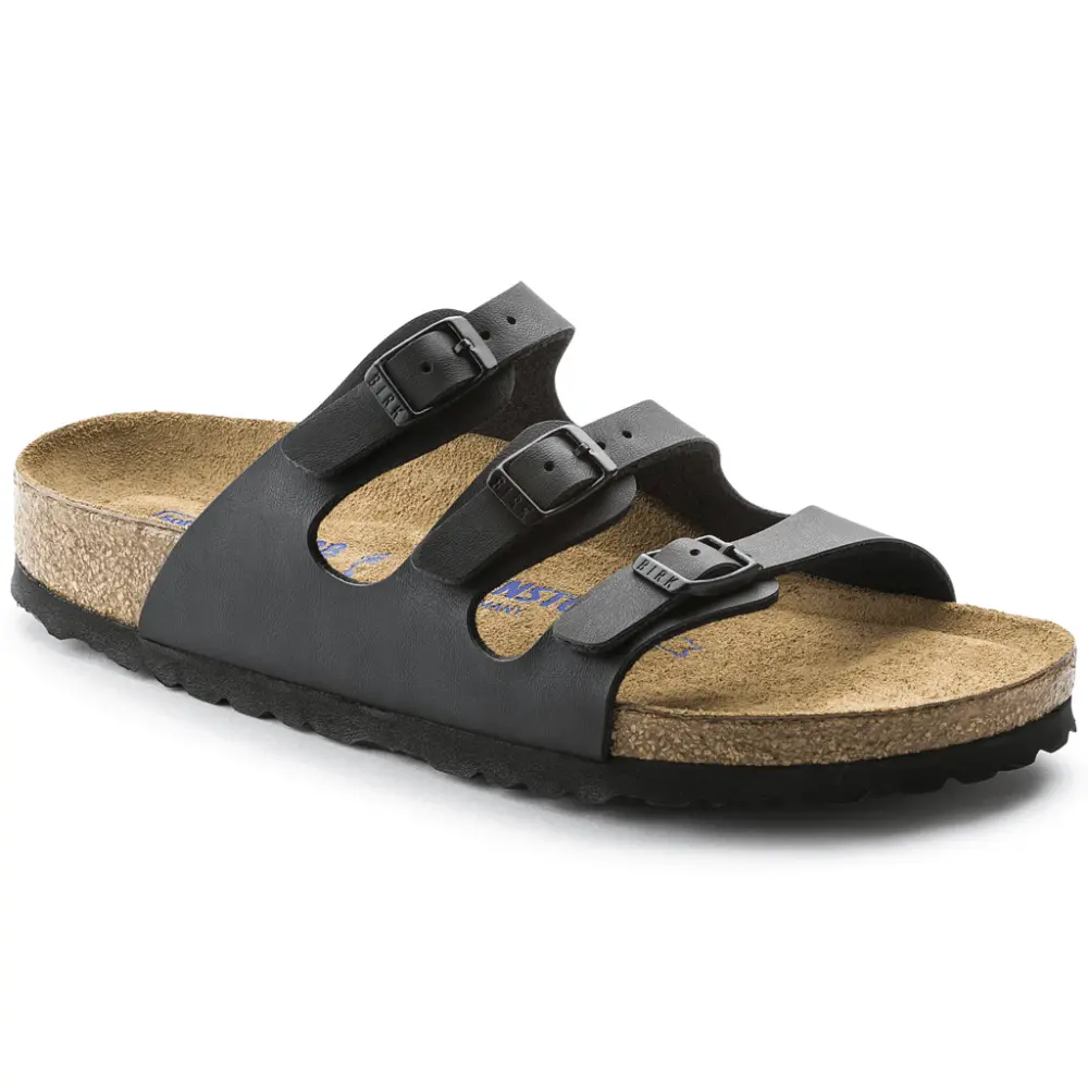 Alternative view of Dép Birkenstock Florida Soft Footbed Birko Flor 'Black' 53011
