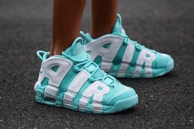 Giày Nike Air More Uptempo GS 'Island Green' 415082-300 - Ảnh 5