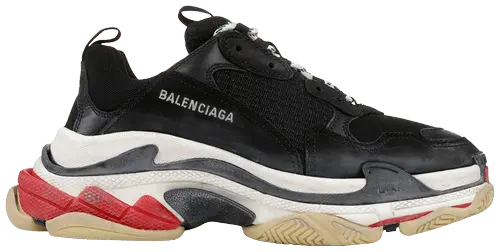 Giày Balenciaga Triple S Black White Red