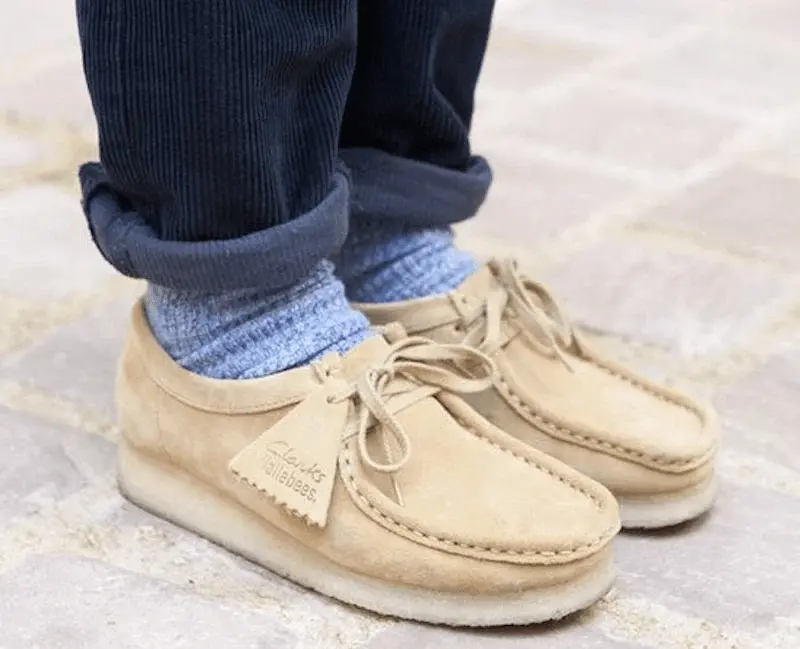 Alternative view of Giày Clarks Wallabee Cup 'White Nubuck' 261-58153