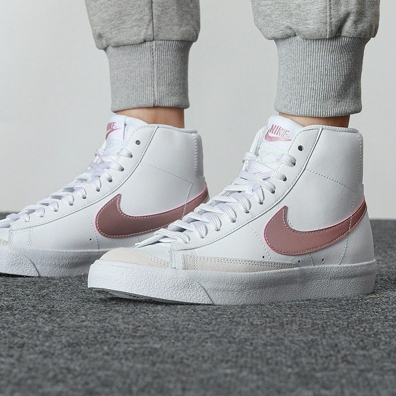 Giày Nike Blazer Mid '77 GS White Pink Glaze DA4086-105 - Ảnh 3