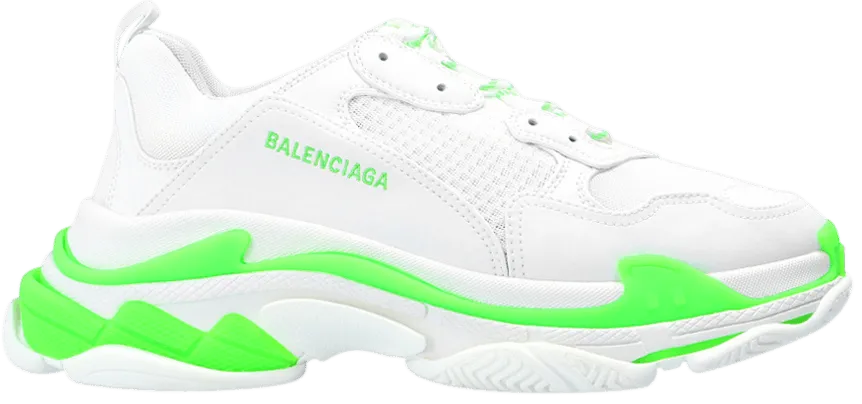 Giày Balenciaga Triple S Sneaker 'White Fluo Green' 536737-W2CA3-3890