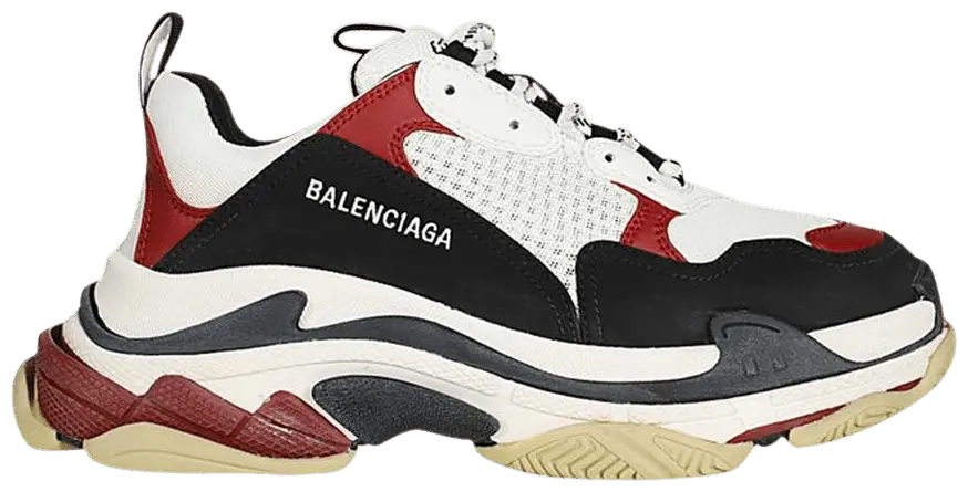 Giày Balenciaga Triple S Sneaker Black Crimson 536737 W09OM 1073