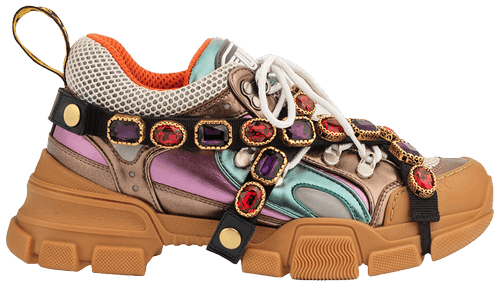 Giày Gucci Wmns Flashtrek Crystals 'Multi-Color Metallic' 537133-DOR60-8266