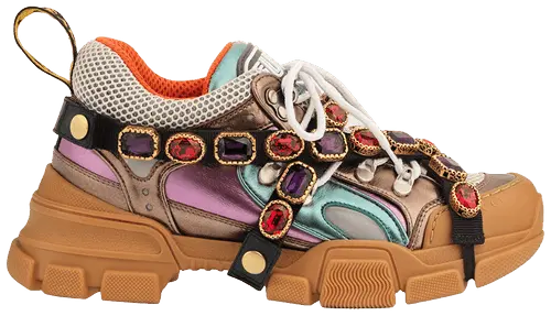 Giày Gucci Wmns Flashtrek Crystals 'Multi-Color Metallic' 537133-DOR60-8266