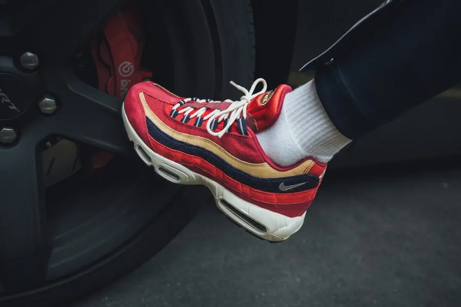 Giày Nike Air Max 95 Premium 'Red Crush' 538416-603 - Ảnh 5