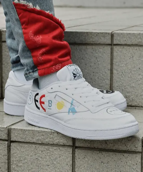 Giày Reebok BlackEyePatch x Club C 85 'White' FY3073 - Ảnh 3
