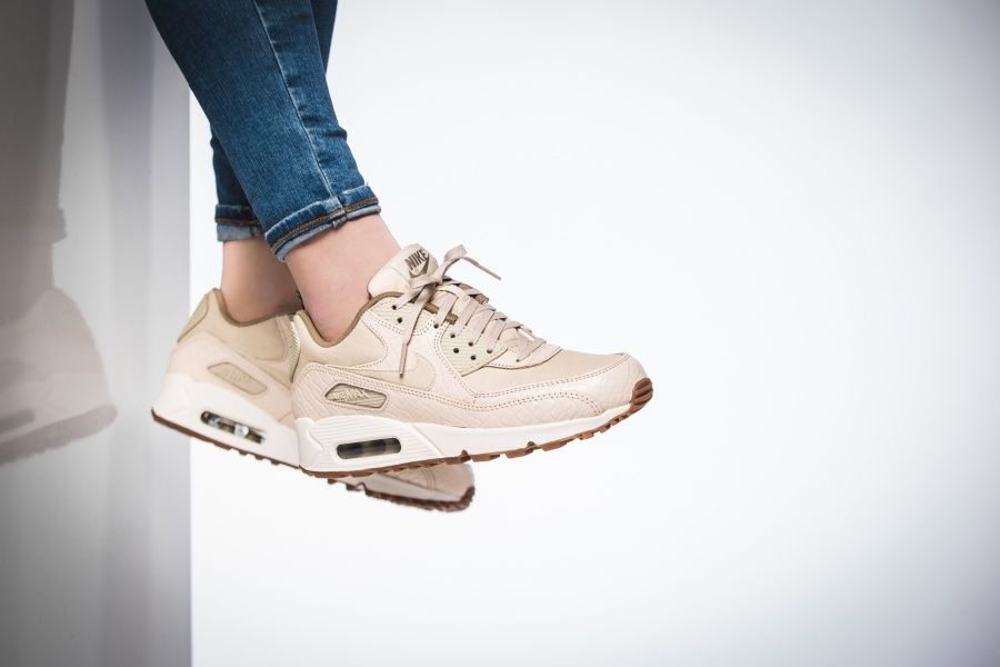 Giày Nike Air Max 90 Premium 'Oatmeal Sail Khaki' 443817-105 - Ảnh 4