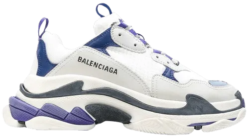 Giày Balenciaga Wmns Triple S Trainer 'White Navy Purple' 541641-W09OF-9095