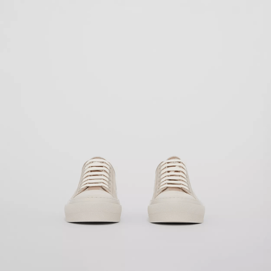 Giày Burberry Check Cotton Sneakers 'Soft Fawn' 80539901 - Ảnh 4