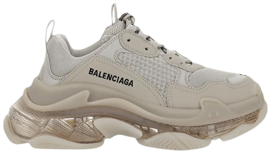 Giày Balenciaga Triple S Sneaker Clear Sole Beige 544351 W2GA1 9002