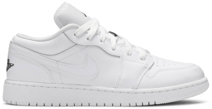 Giày Nike Air Jordan 1 Low GS 'White Black' 553560-101