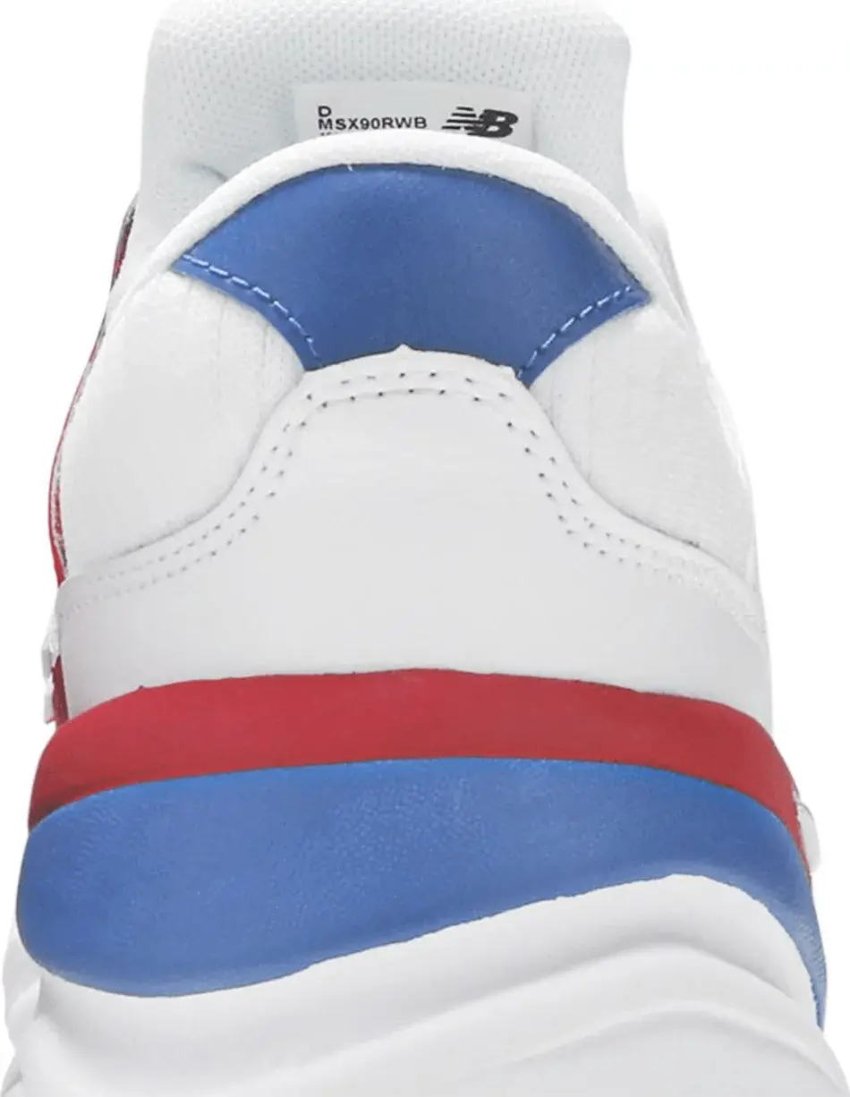Giày New Balance X-90 'White Blue Red' MSX90RWB - Ảnh 3