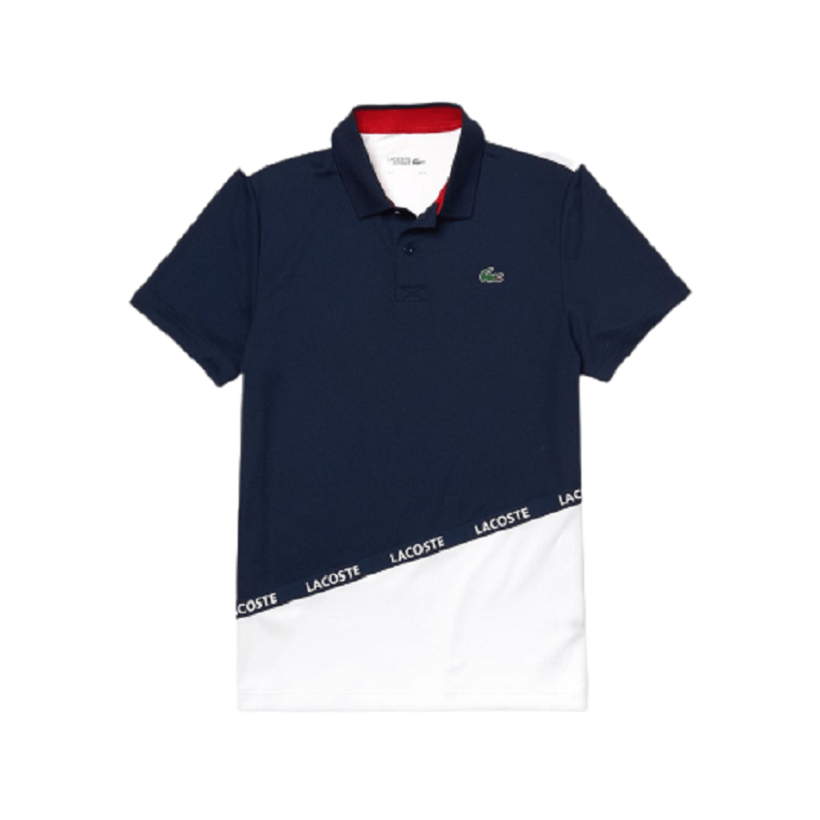 Áo Lacoste Polo Sport Pique Navy White DH8548-51-LAW
