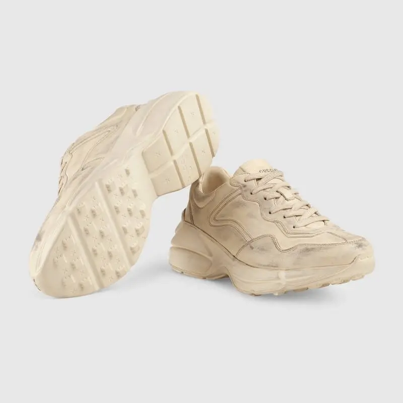 Alternative view of Giày Gucci Wmns Rhyton Distressed Ivory 550046-A9L00-9522