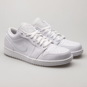 Alternative view of Giày Nike Air Jordan 1 Retro Low 'Pure Platinum' 553558-109