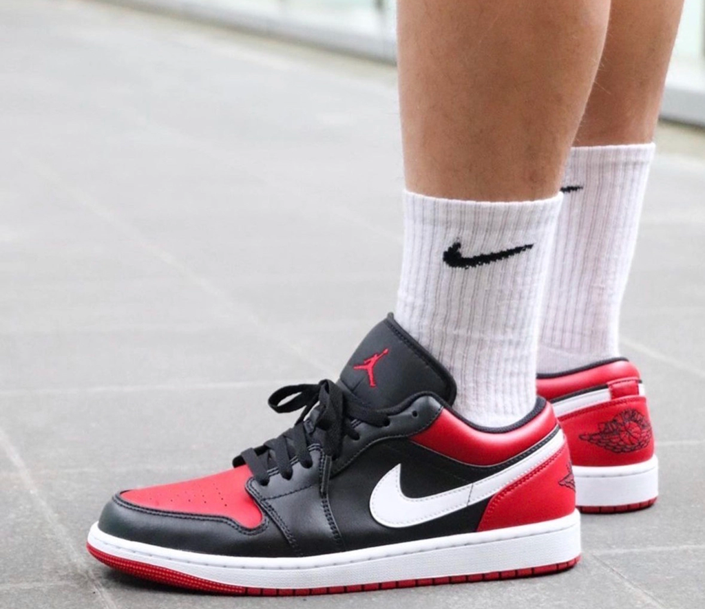 Giày Nike Air Jordan 1 Low GS 'Alternate Bred Toe' 553560-066 - Ảnh 3