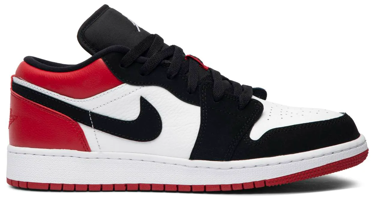 Giày Nike Air Jordan 1 Low GS 'Black Toe' 553560-116