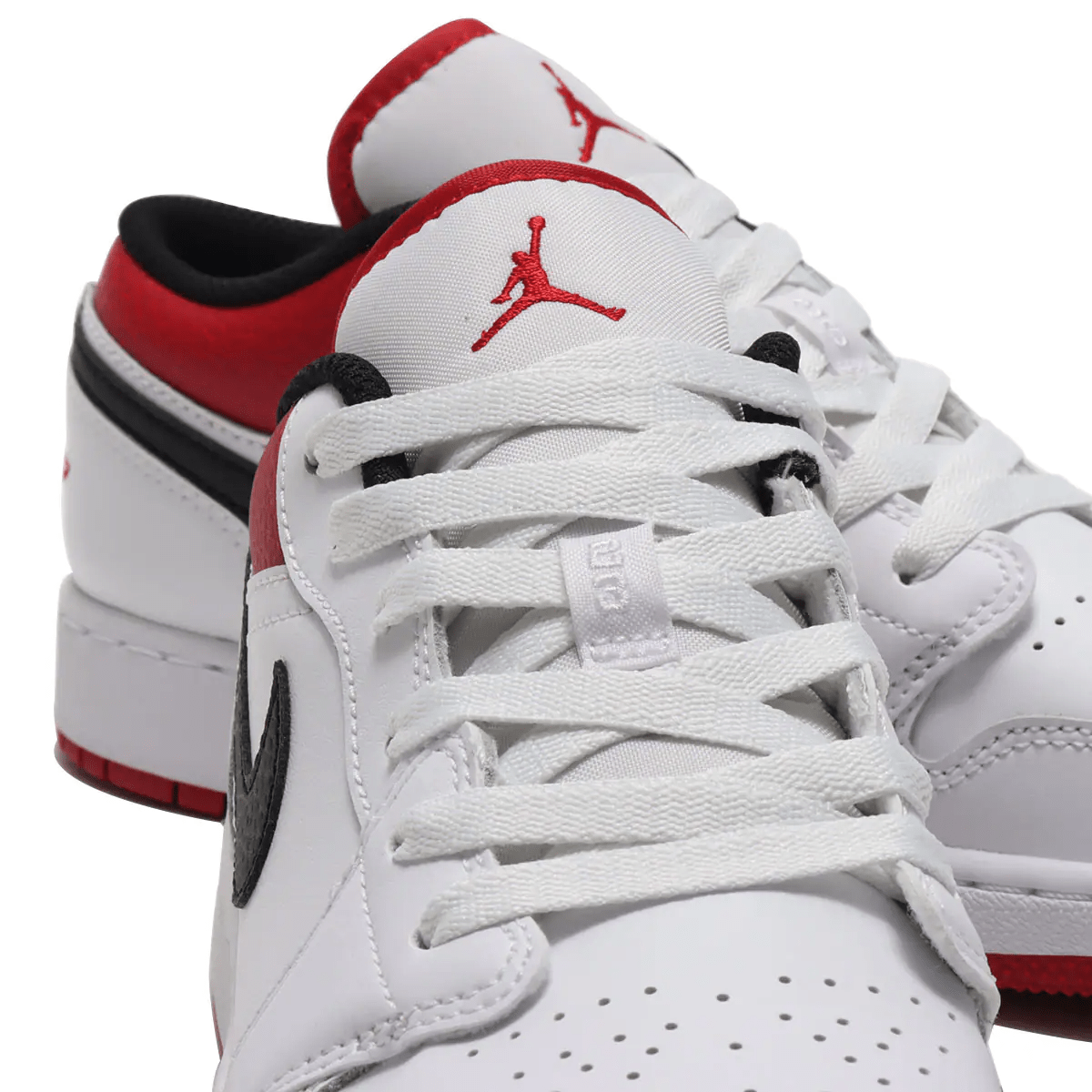 Giày Nike Air Jordan 1 Low GS 'White Gym Red' 553560-118 - Ảnh 3