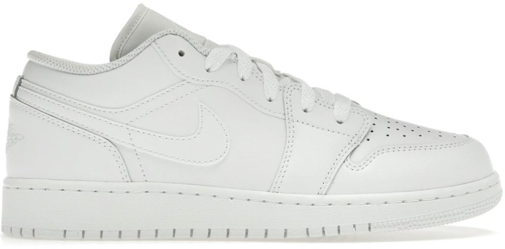 Giày Nike Air Jordan 1 Low GS 2023 'Triple White' 553560-136