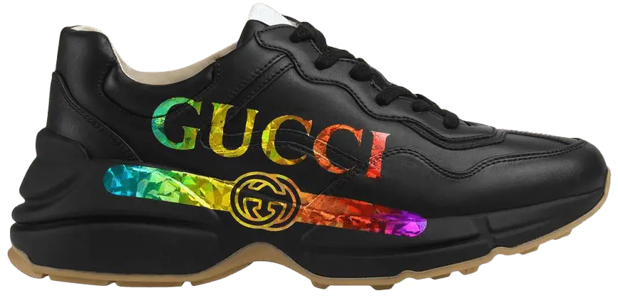 Giày Gucci Wmns Rhyton 'Iridescent Logo' 553608-DRW00-1000