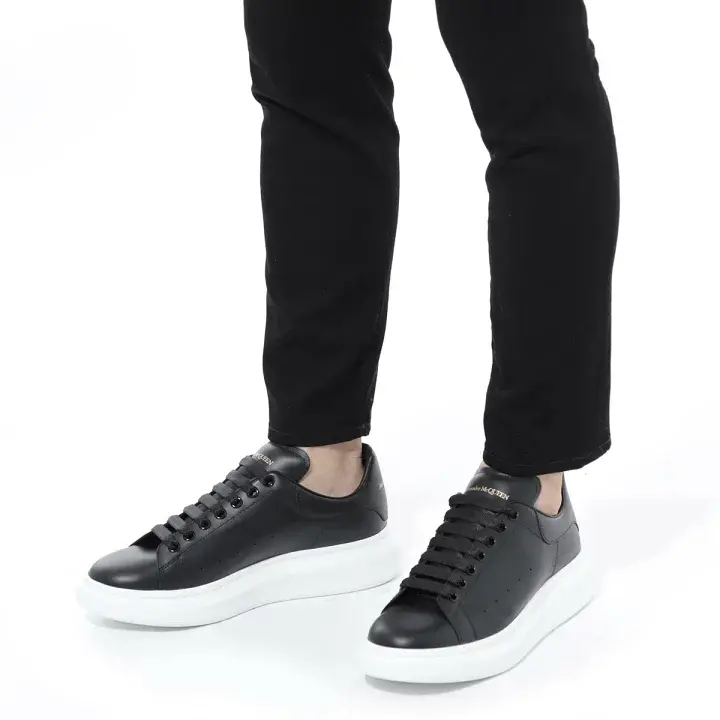 Giày Alexander McQueen Oversized 'Black White Sole' 553680-WHGP5-1000 - Ảnh 3