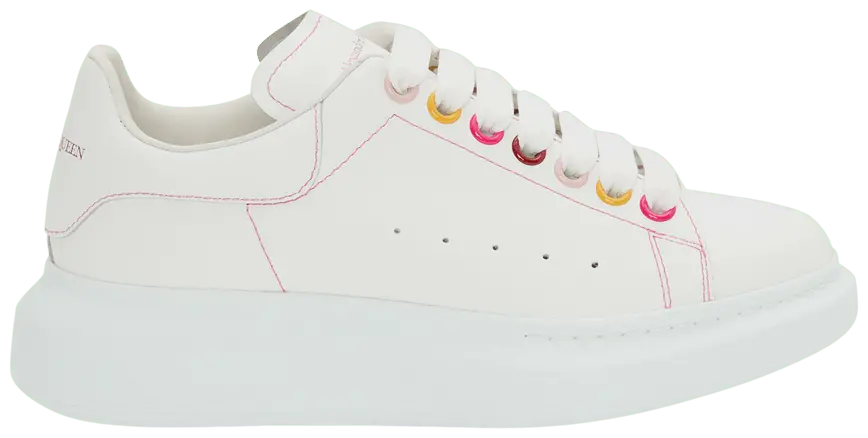 Giày Alexander McQueen Wmns Oversized Sneaker 'White Rainbow' 553770-WHZ4S-9466