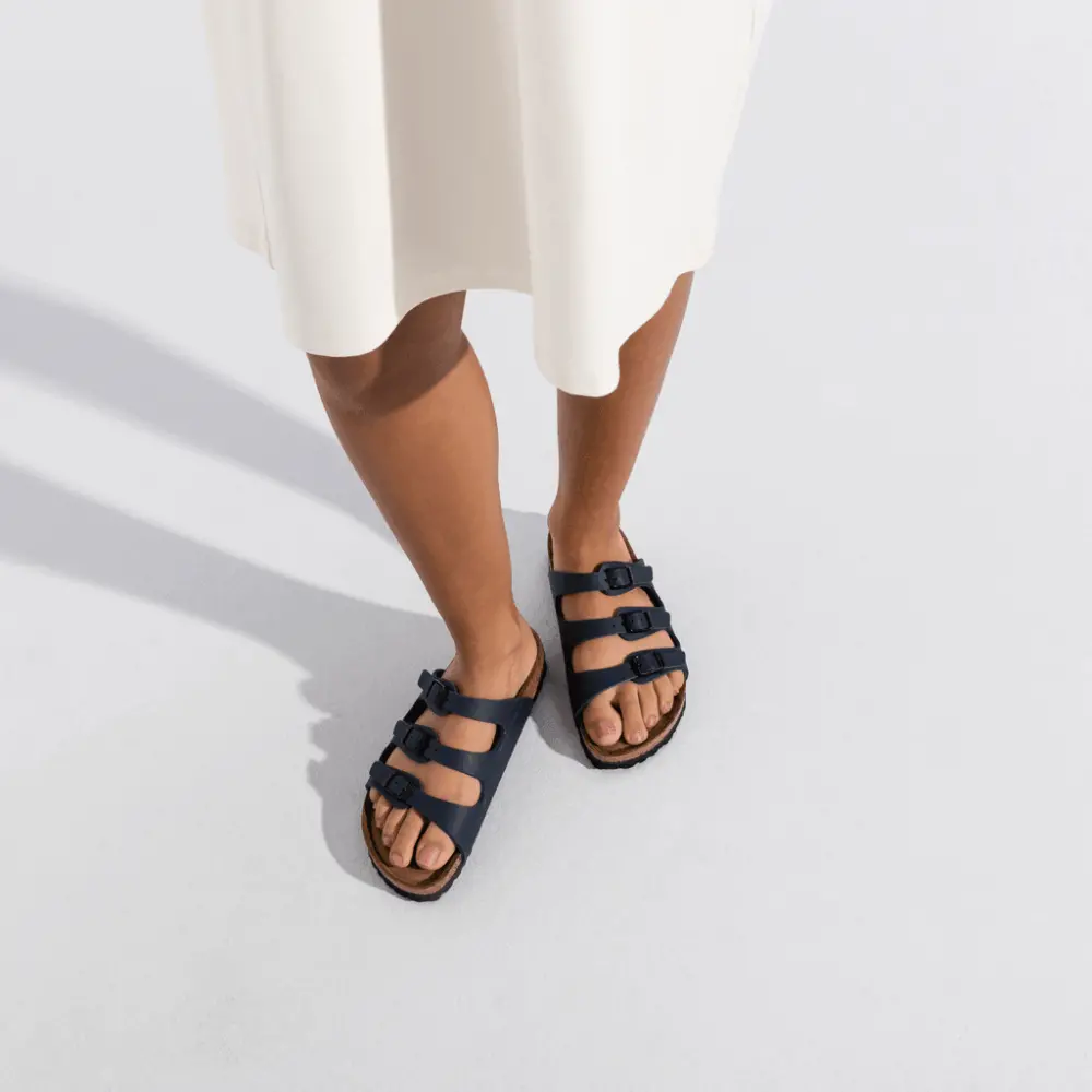 Alternative view of Dép Birkenstock Florida Soft Footbed Birko Flor 'Blue' 554711