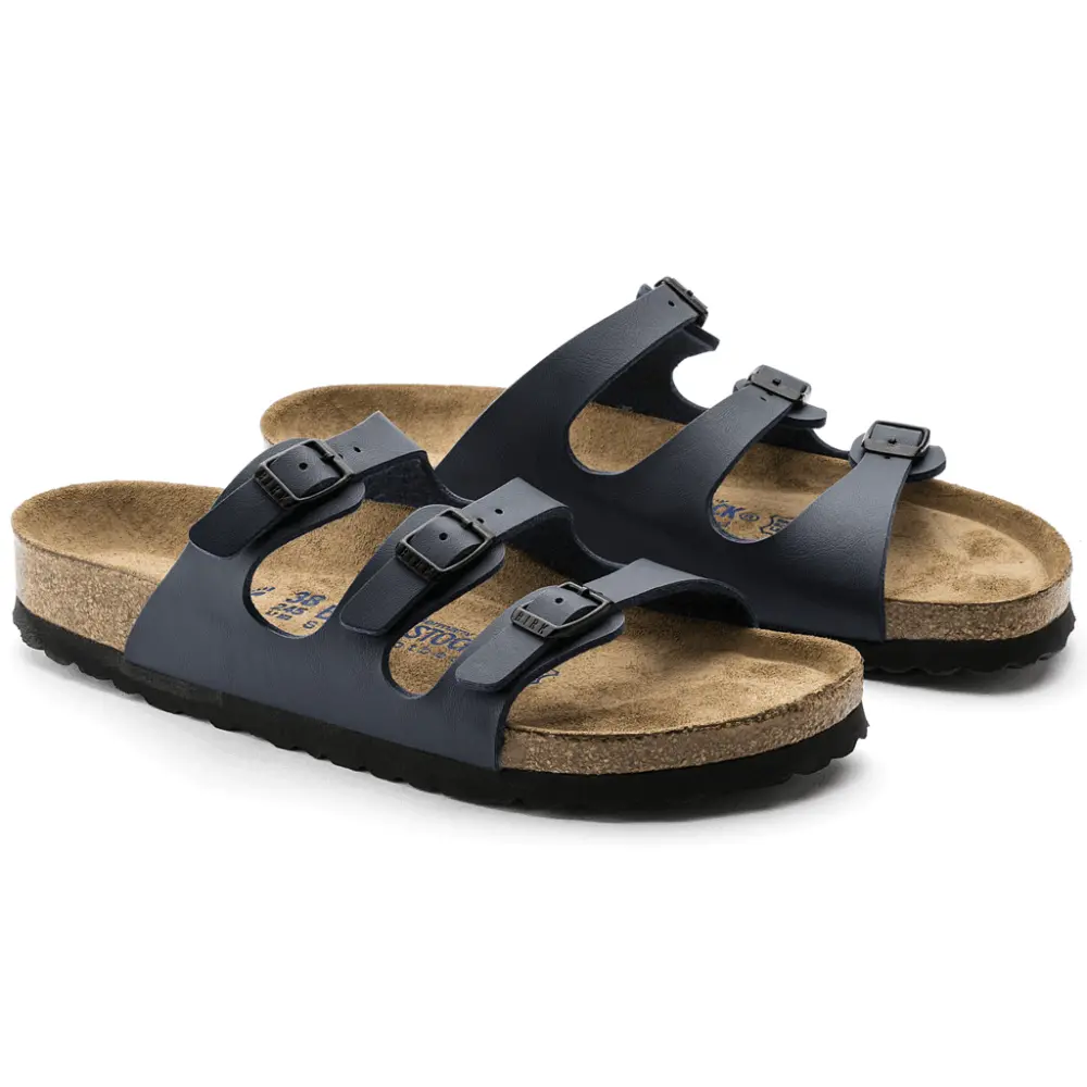 Dép Birkenstock Florida Soft Footbed Birko Flor 'Blue' 554711 - Ảnh 4