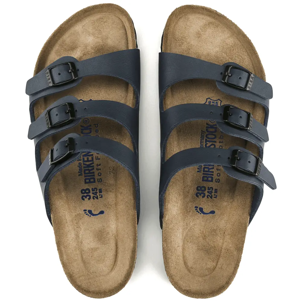 Dép Birkenstock Florida Soft Footbed Birko Flor 'Blue' 554711 - Ảnh 5