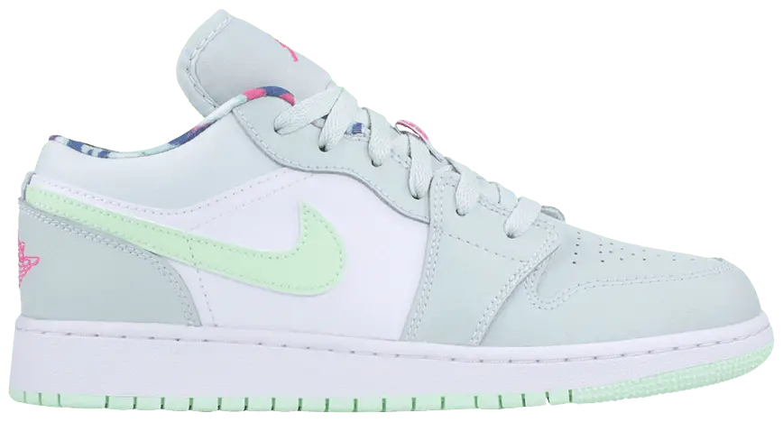 Giày Nike Air Jordan 1 Low GS 'Barely Grey Spruce' 554723-051