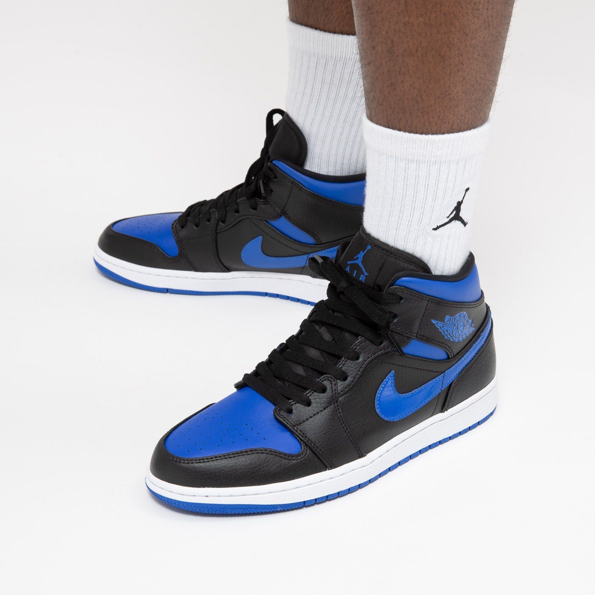 Giày Nike Air Jordan 1 Mid 'Hyper Royal' 554724-077 - Ảnh 3