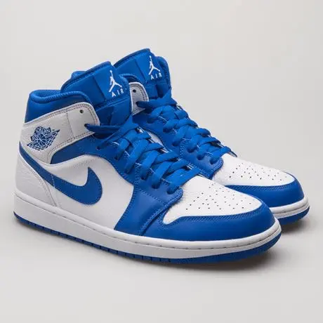 Giày Nike Air Jordan 1 Mid 'Hyper Royal' 554724-114 - Ảnh 6