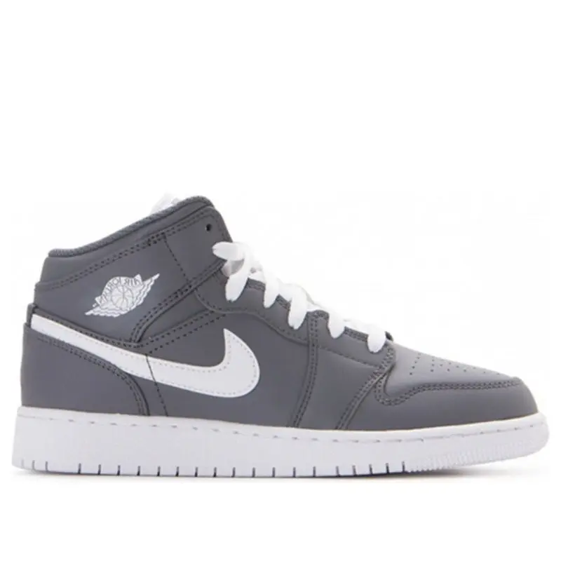 Alternative view of Giày Nike Air Jordan 1 Mid BG 'Cool Grey' 554725-036