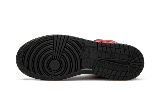 Giày Nike Air Jordan 1 Mid GS 'Black Gym Red' 554725-054 - Ảnh 5