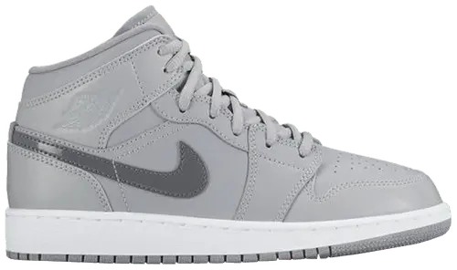 Giày Nike Air Jordan 1 Mid BG 'Wolf Grey' 554725-033