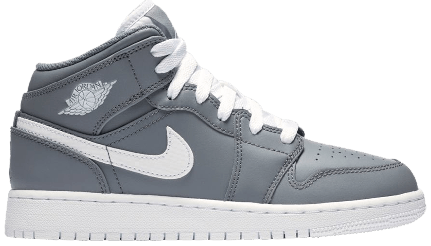 Giày Nike Air Jordan 1 Mid BG 'Cool Grey' 554725-036