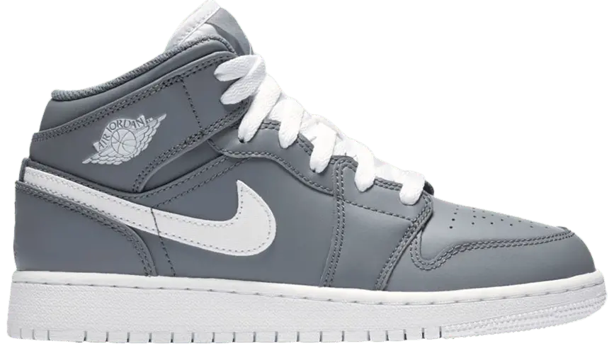 Giày Nike Air Jordan 1 Mid BG 'Cool Grey' 554725-036