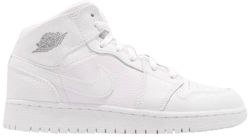 Giày Nike Air Jordan 1 Retro Mid GS 'Pure Platinum' 554725-109