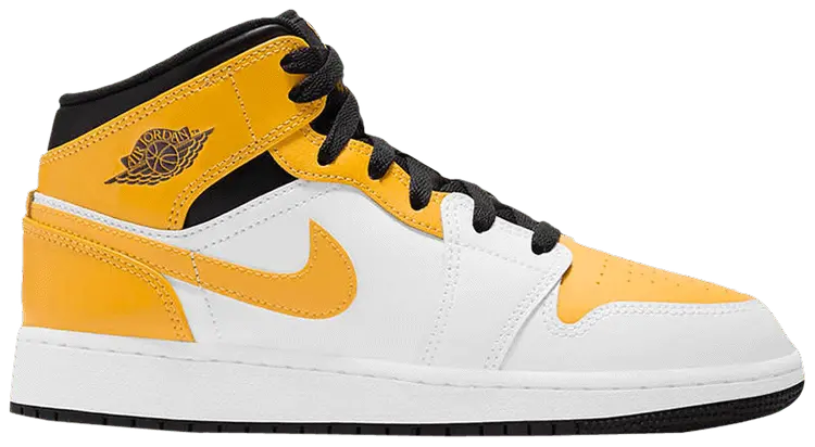 Giày Nike Air Jordan 1 Mid GS 'University Gold' 554725-170